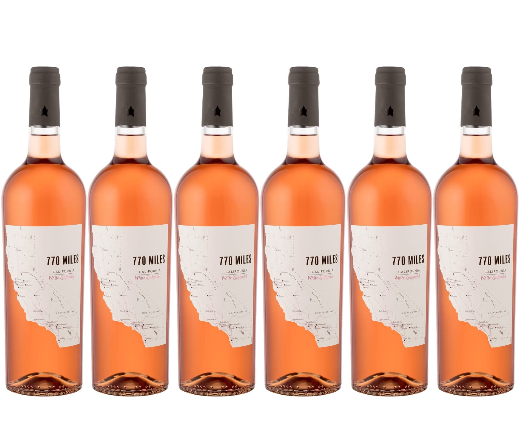 770 Miles - Trockener Roséwein Zinfandel Rosé aus Kalifornien (6 x 0.75 l)
