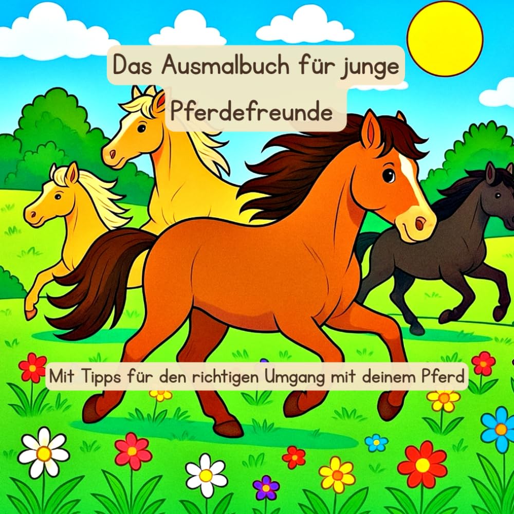 Das Ausmalbuch für junge Pferdefreunde: Mit Tipps für den richtigen Umgang mit deinem Pferd (Tierfreunde entdecken…)