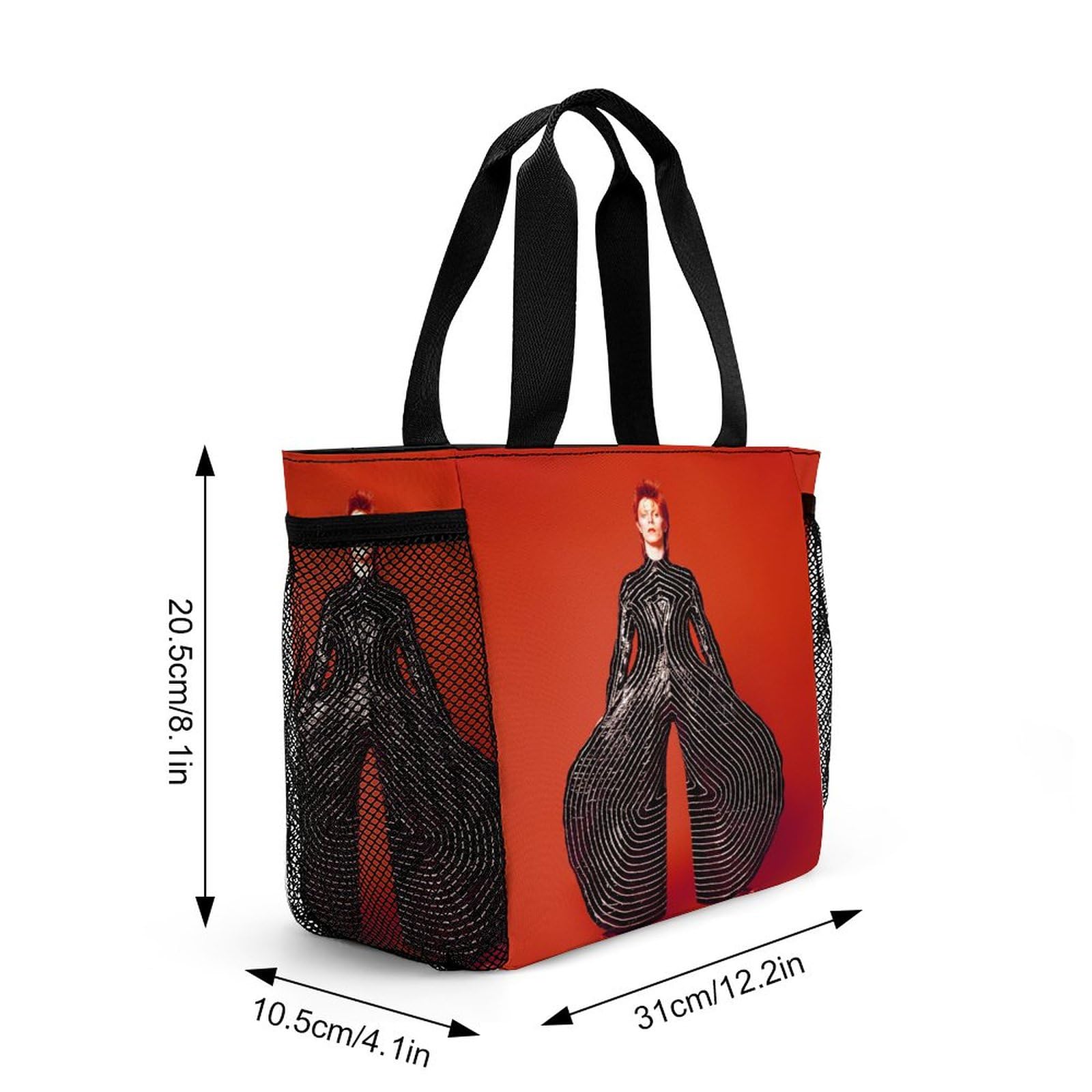 デヴィッド・ボウイ David Bowie トートバッグ かばん 鞄 David Bowie デヴィッド ボウイ トートバッグ キャンバス 12oz