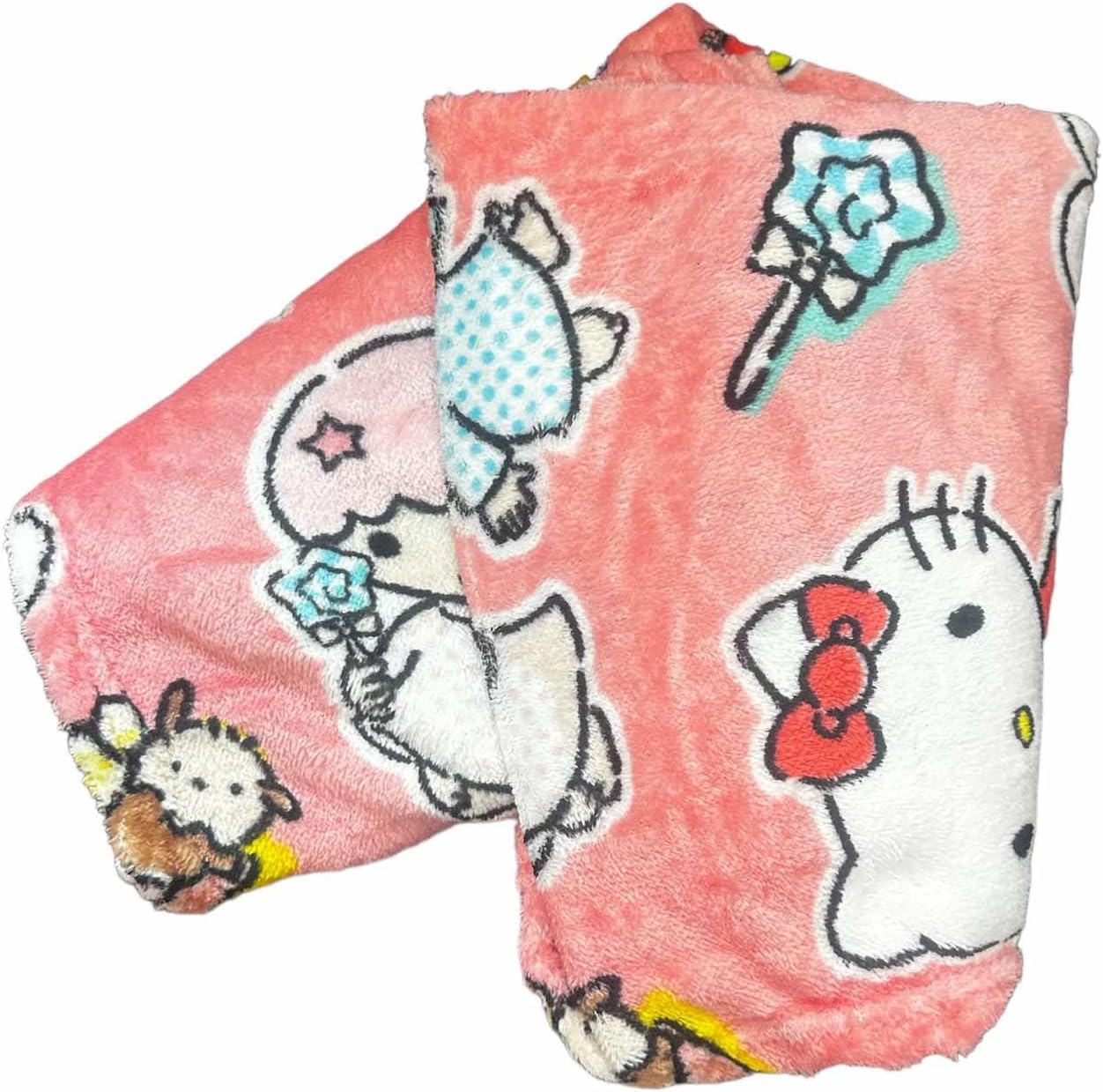 Hello Kitty & Friends Soft Silky Fleece Throw, 40"x50", Kids Blanket, Sweetest Friends - Image 2