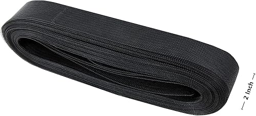 Miniatura 7 de Abbaoww Trenza rígida de crin de caballo de 2 pulgadas de ancho, 25 yardas para costura de poliéster, vestidos de boda, vestidos de baile,