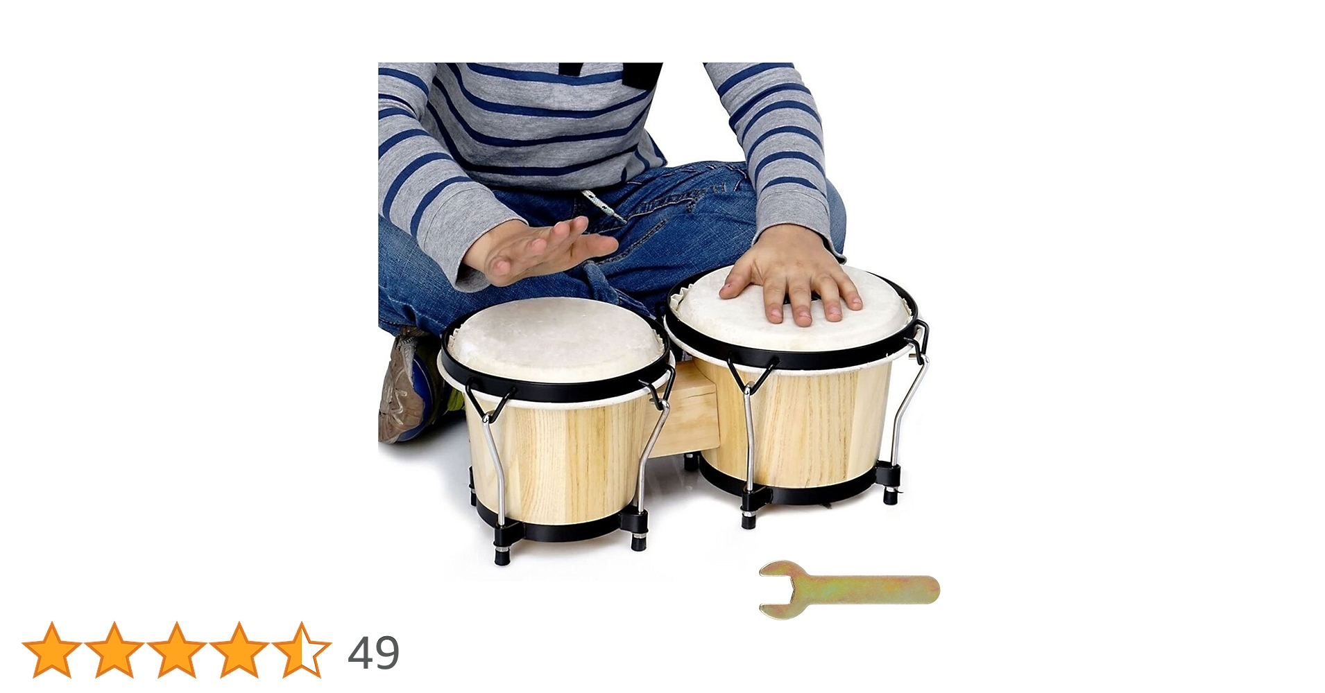 LP ボンゴ 6インチ / 7インチ スタンド付き　ラテン・パーカッション Amazon | Bongo ドラム 2セット 6インチと7インチ ドラムセット