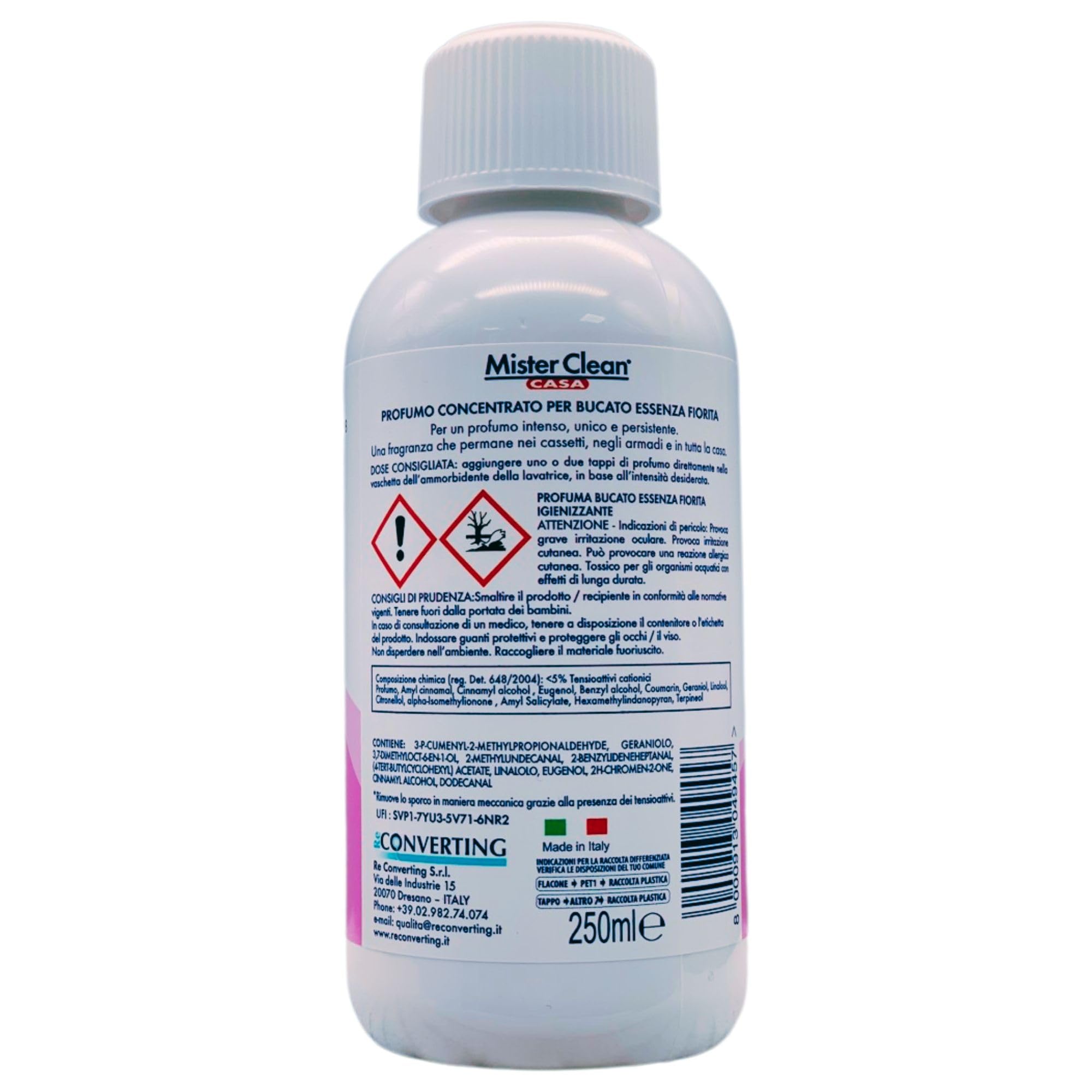 Mister CLean Kit 3 pz Profumo Concentrato Per Bucato 250 ml :Fiorita + Relevi Proteggi & Profuma
