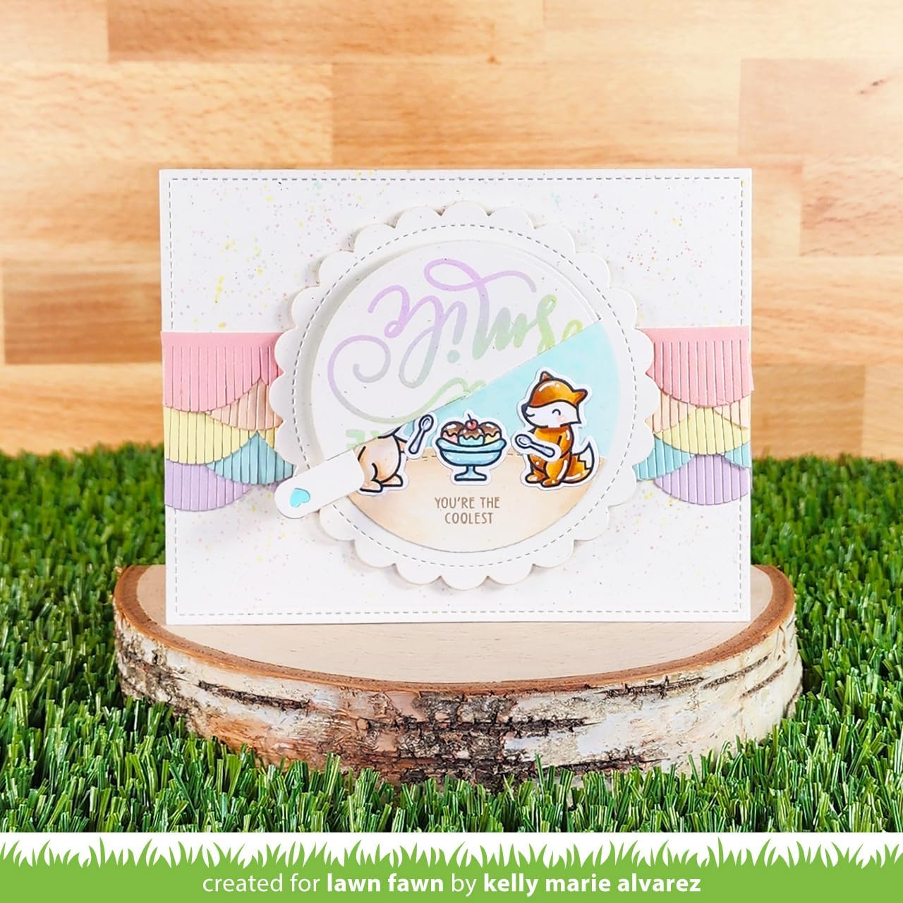 Lawn Fawn - Treat Cart - Stamps, Dies, Coloring Stencils & Pocket