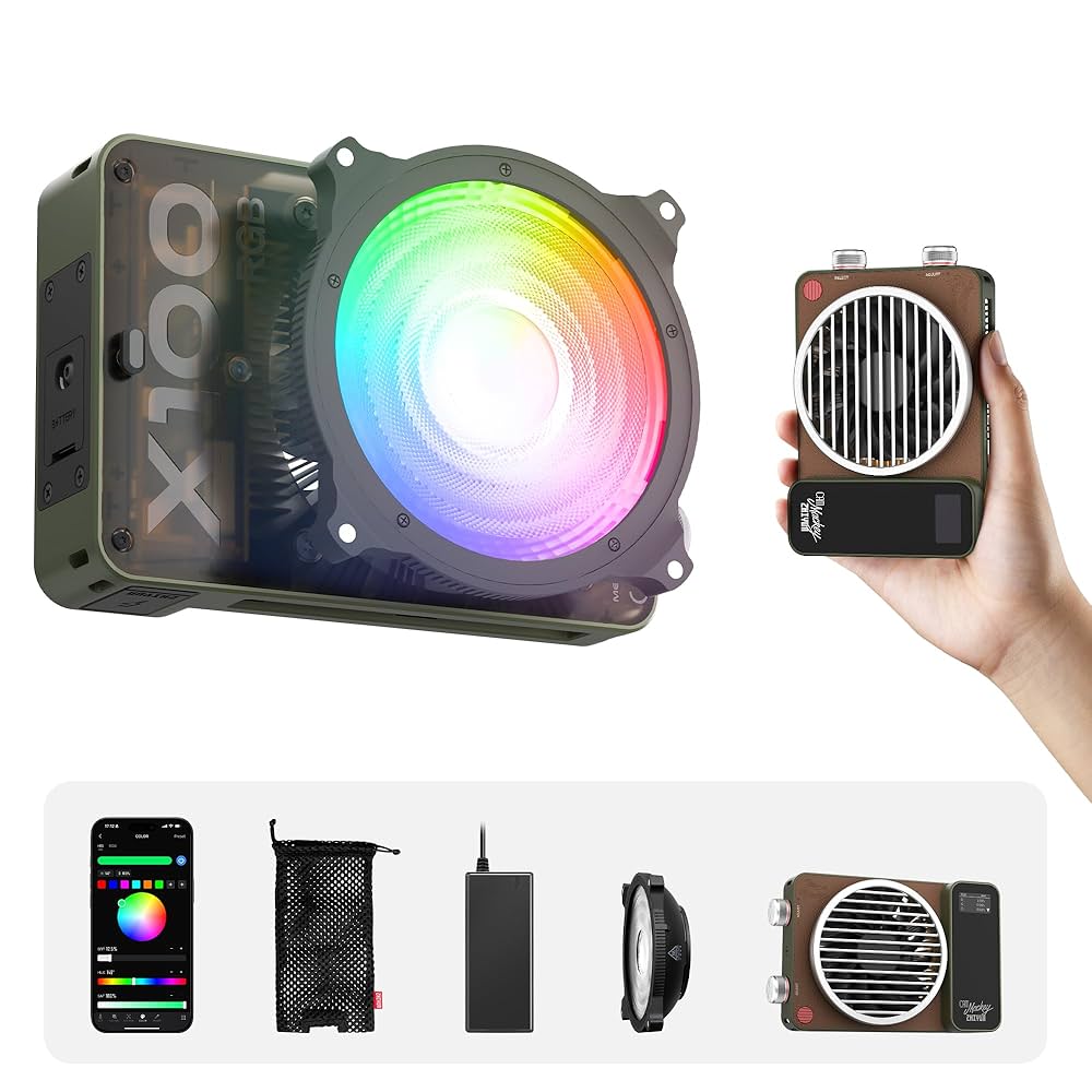 【訳アリ】ZHIYUN MOLUS X100 LEDビデオライト Amazon | Zhiyun Molus X100 Pro キット LED ビデオライト,100W
