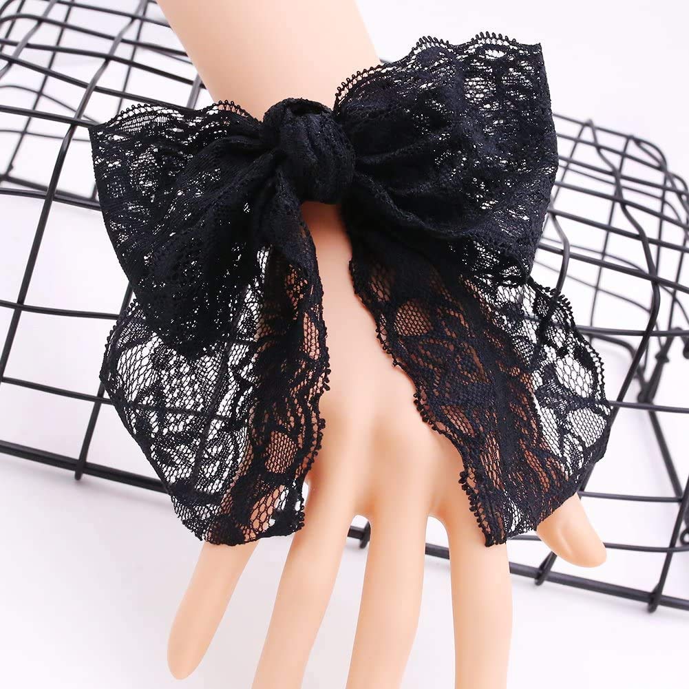Amazon.co.jp: 花柄 レースリボン 黒 DIY手芸 服装素材 ギフト飾り