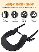 Vista 2 de EBANKU Mesa de masaje para la cara, reposacabezas de masaje, cuna ajustable universal estándar