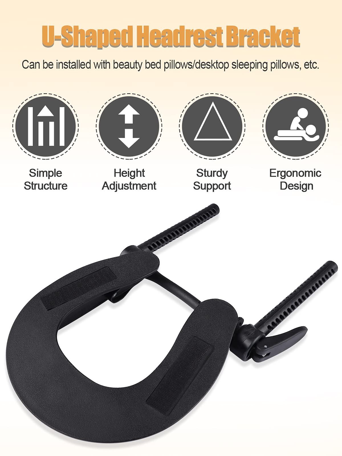 EBANKU Appui-tête de massage pour table de massage, modèle universel standard réglable