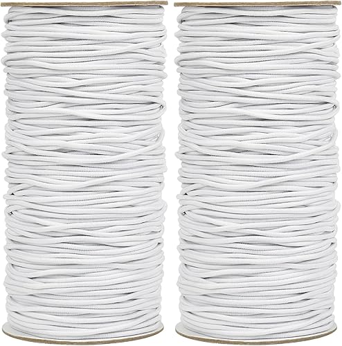 Vista 12 de Cordón Elástico Negro, 328 Pies 2mm de Hilo Elástico para Pulsera, Collar, Fabricación de Joyas, Cuentas y Manualidades