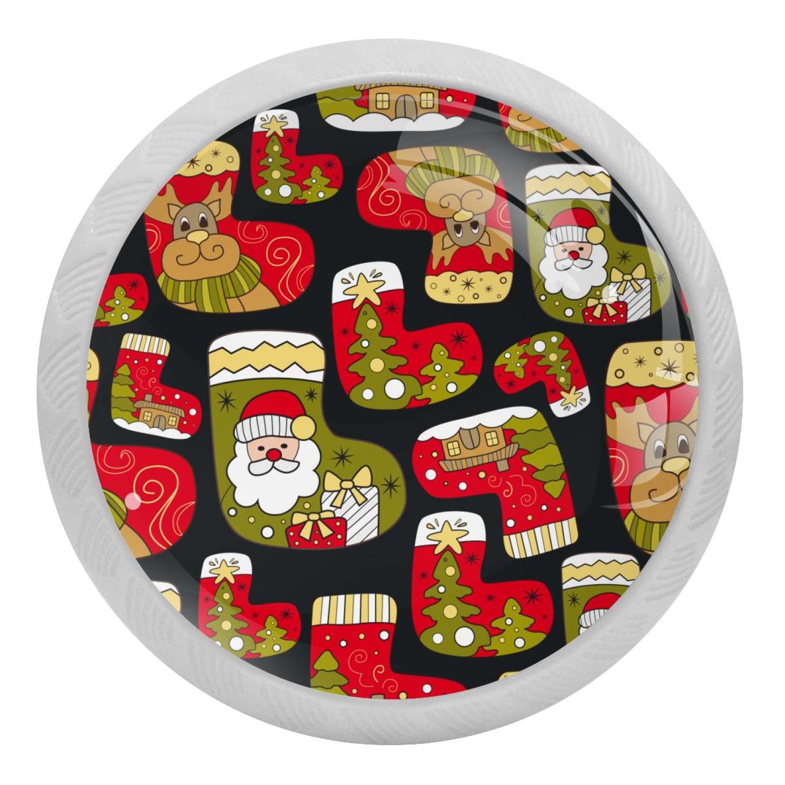 Boutons de Noël pour tiroirs de commode, poignées en verre 35mm pour rénover facilement vos meubles