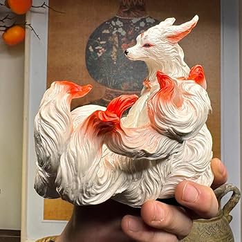 九尾狐仙 霊狐 装飾品 工芸品 美術品 置物 61UJpSxVbwL._AC_SY200_QL15_.jpg