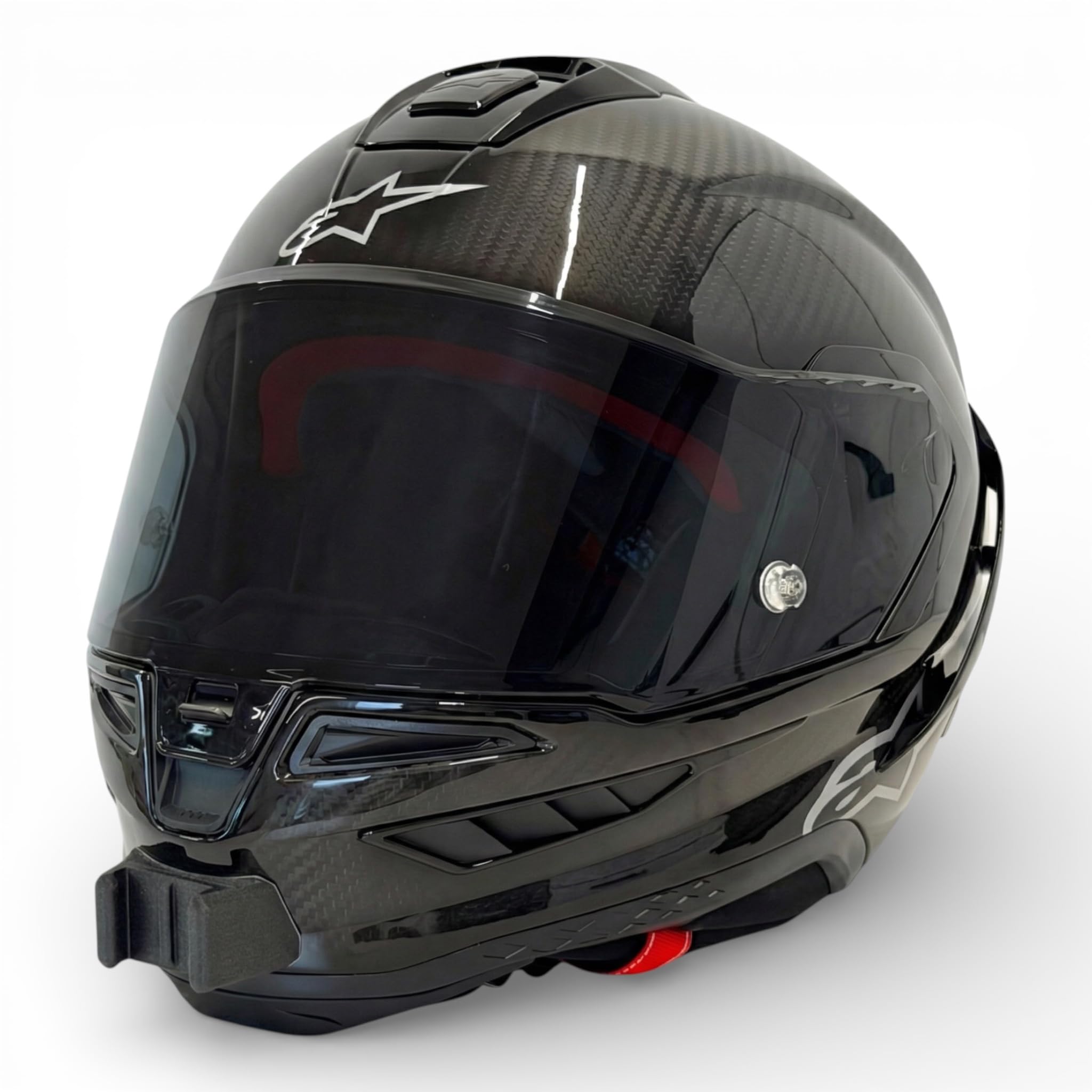 Action CAM Chin Mount para Cascos de Moto, Compatible con GoPro, dji, Insta360 (Single, Alpinestars Supertech R10)