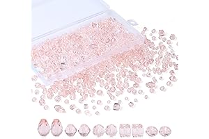 Assorted 800-Piece Necklace Glass Beads by XIANNVXI