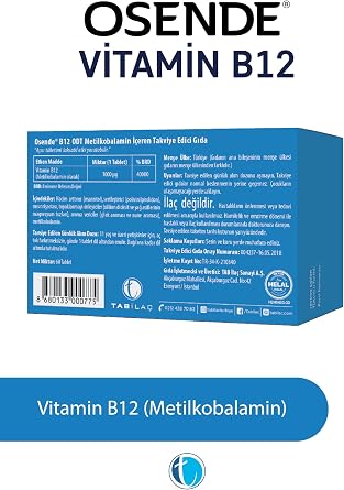 Osende Vitamin B12 60 Tablets