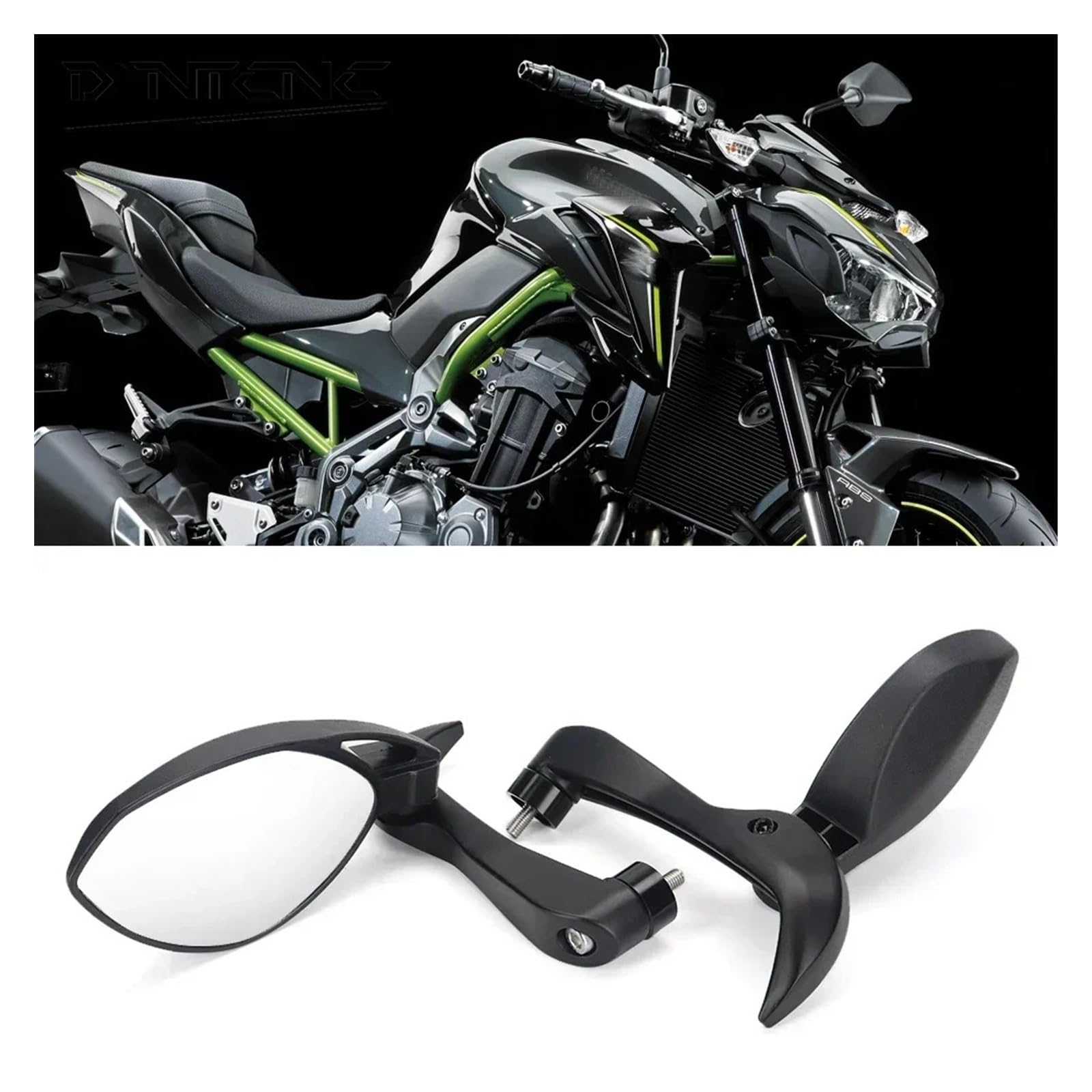 Espejo Retrovisor para Manillar para Kaw&asaki Z900 SE, Z900SE, Z400 (2013-2024), Protección para Manillar Espejos Laterales Izquierdo Y Derecho. Espejos retrovisores