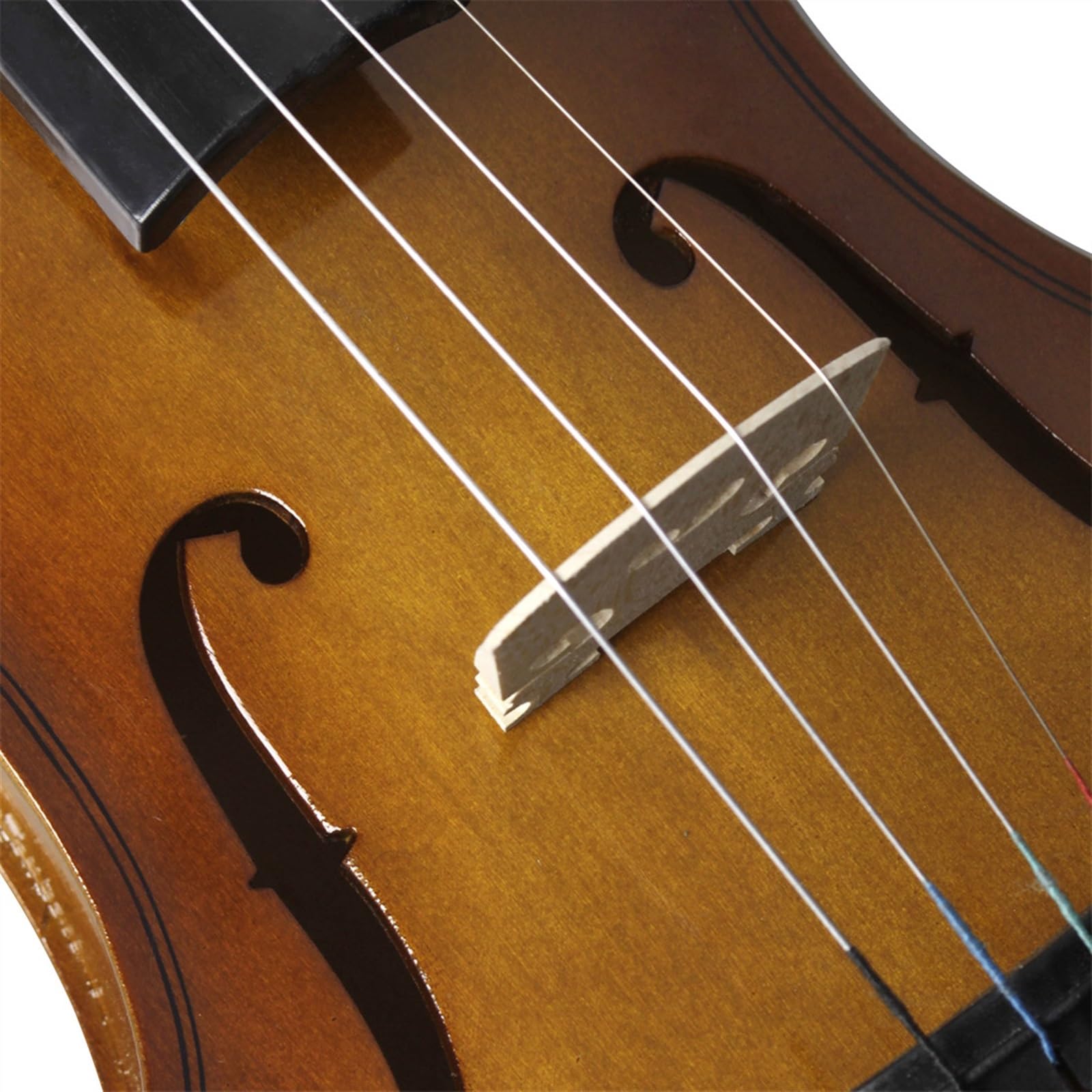 Violine Natürliche Farbe Lindenholz Violine Anfänger Übungsgeige Flügel Geigenkasten(1/2-natural)