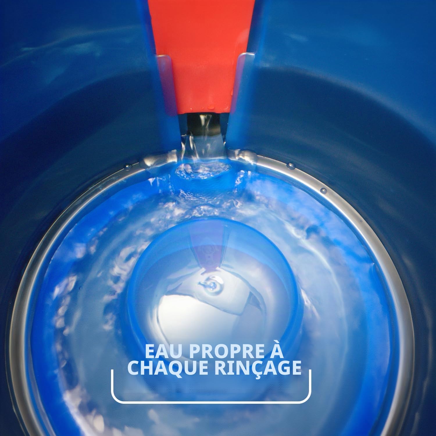 O-Cedar - Easywring - Balai serpillère en Microfibre et Seau de Nettoyage pour sols avec 2 recharges supplémentaires