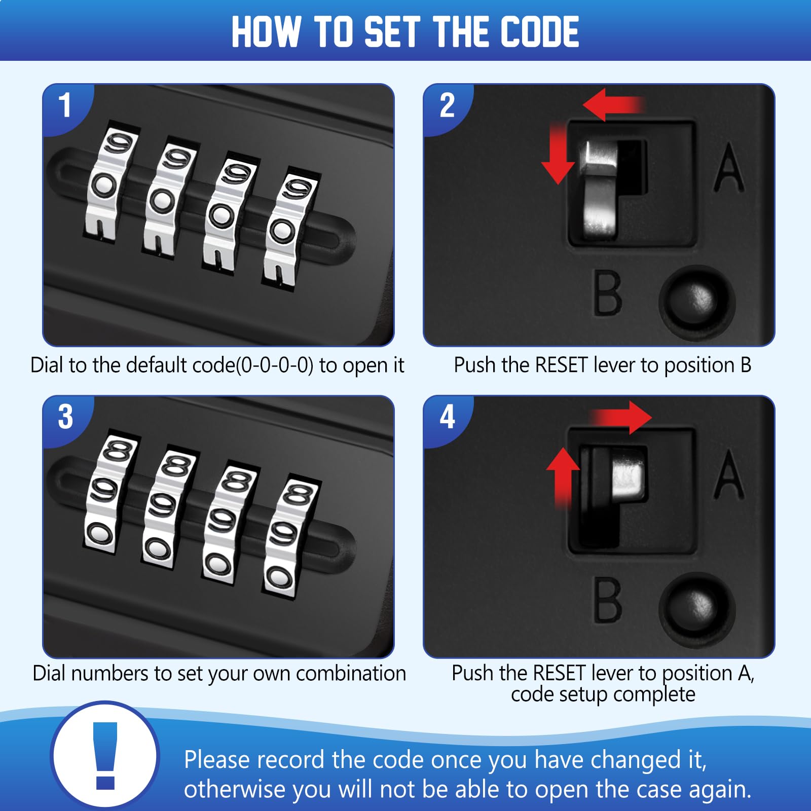 Portable Travel Safe Lock Box - Anti-Theft Security -6