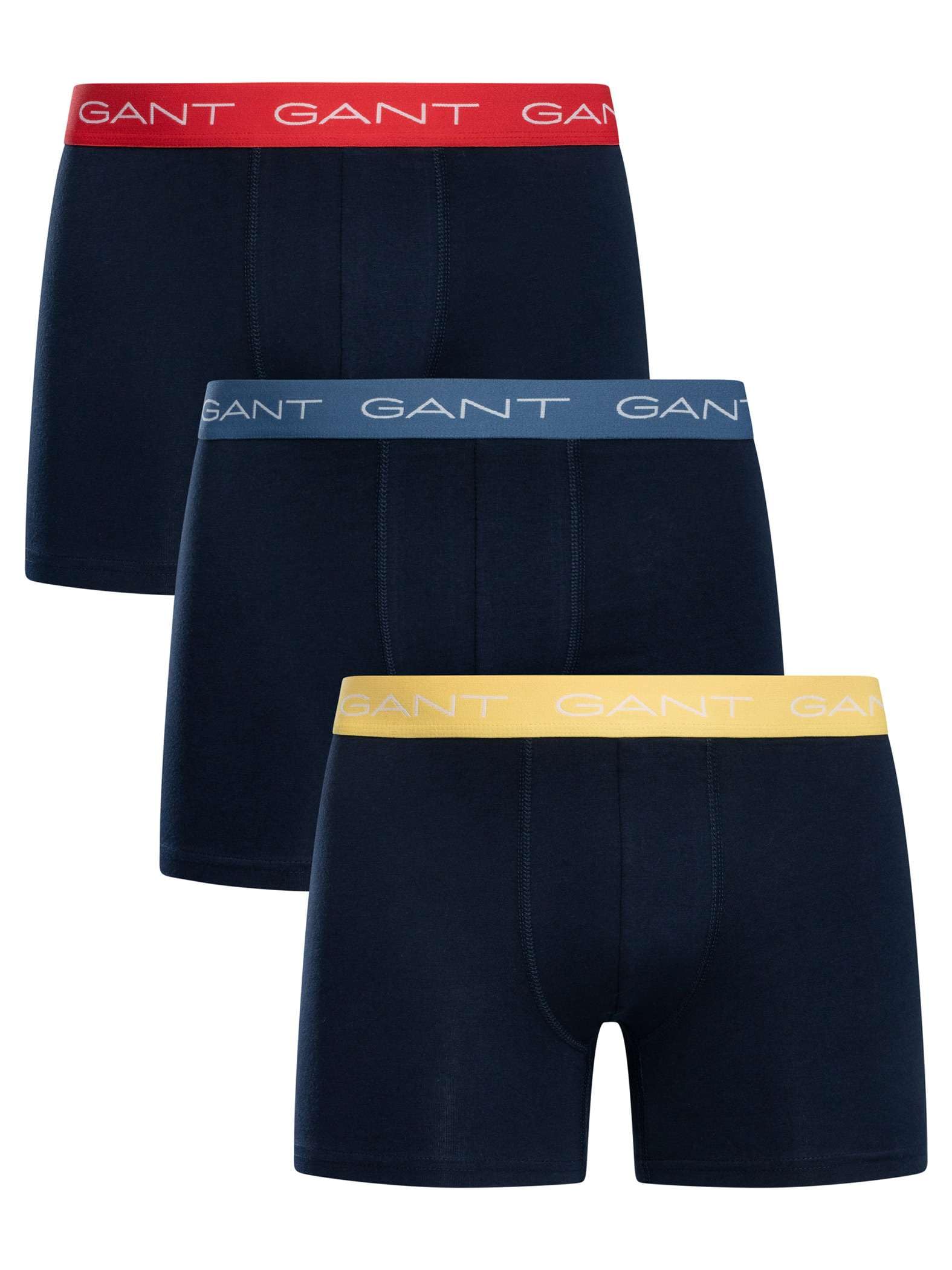 Gant Men's Boxer Brief 3-Pack - 410 Marine - 410 Marine - M