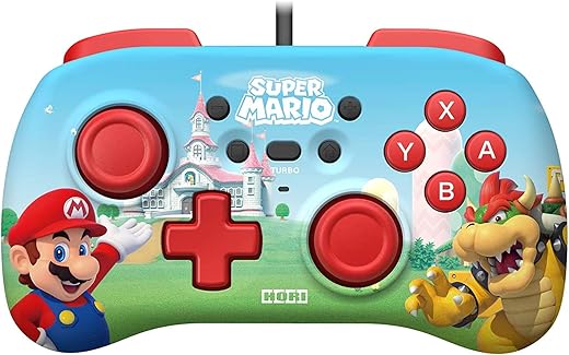HORI Officially Licensed Nintendo: Horipad Mini Controller – Mario & Bowser (Switch)