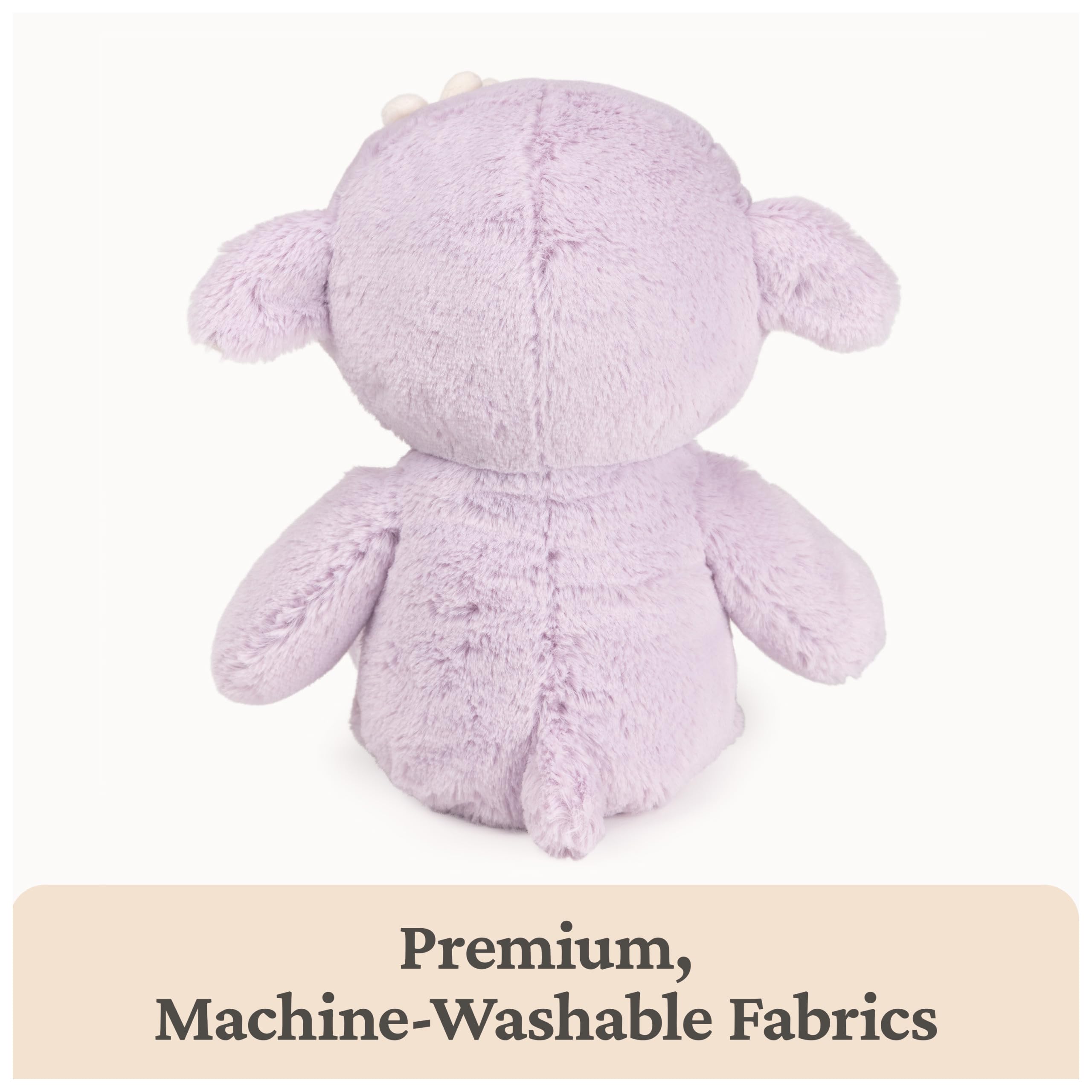 GUND Baby nachhaltiger Lamm Plüsch - Stofftier aus 100% recycelten Materialien - für Babys und Neugeborene - Frühlingsdeko - Lavendel/Creme - 33.0 cm