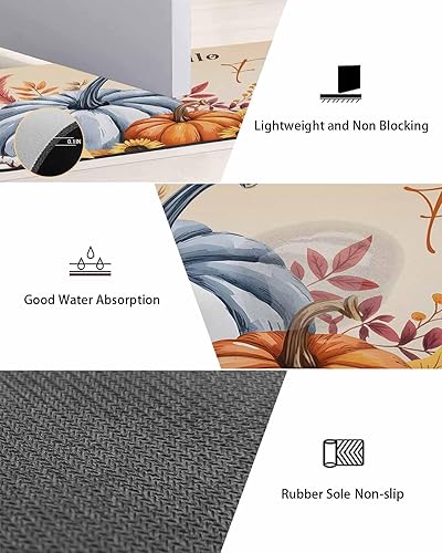 Miniatura 3 de Tapete de baño para bañera, antideslizante, de secado rápido y absorbente, con tierra de diatomeas, para fregadero de cocina, lavable, diseño de