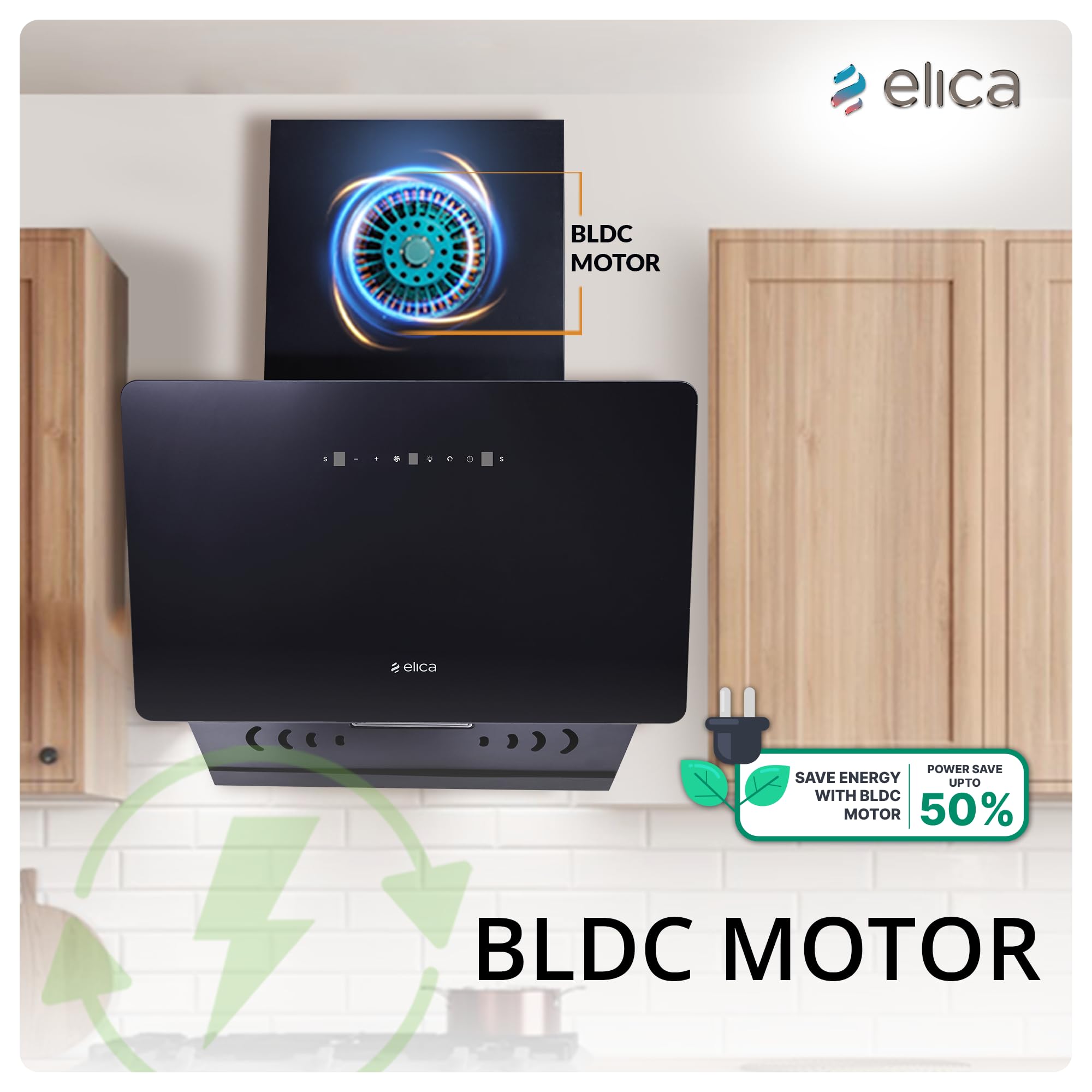 Elica Kitchen Chimney - Powerful & Easy Clean -2