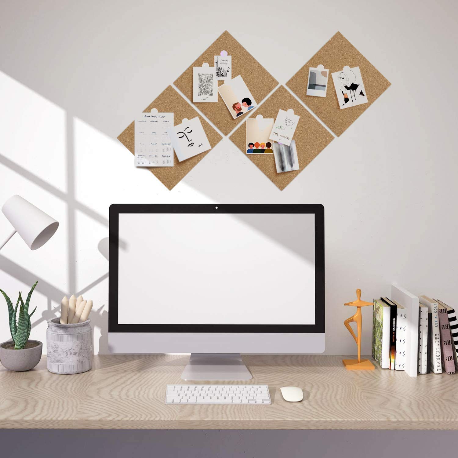 Cork PIN Board Wall Tiles 300mm x 300mm 10mm Thick Buy Online in UAE