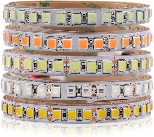 Miniatura 7 de Xunata Tira de luz LED flexible de 16.4 pies, 600 unidades LED SMD 5054 (5050 actualizado), tiras de luz IP65 impermeables de 12 V CC, cinta LED,