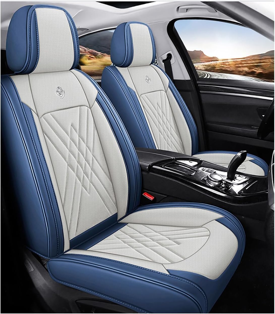 Housses de siège de voiture universelles Corolla E210 bleu - 8