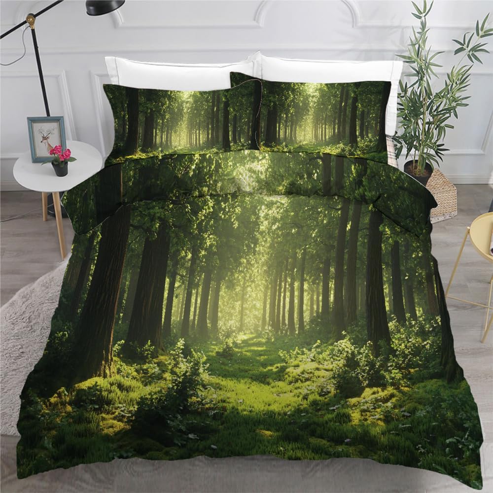 Parure de lit nature jungle 3D pour transformer votre chambre en un havre de paix sauvage