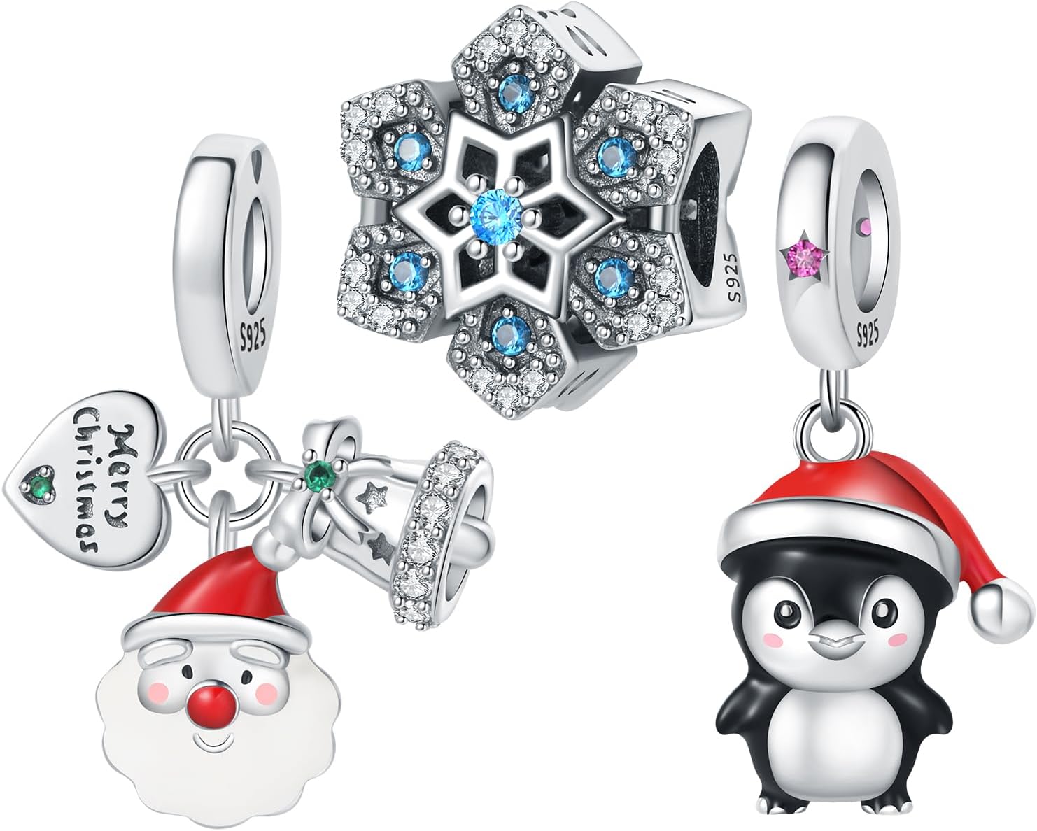 CYCUFF 925 Sterling Silver Charms Suitable for Charm Necklaces, Bracelet Pendants Beads Jewellery Gift for Women