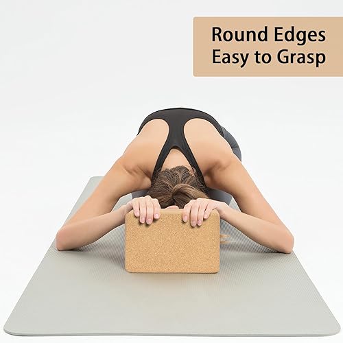 Miniatura 6 de Hatha Yoga Cork Yoga Block, Natural Cork from Portuguese, Premium Brick, Eco-Friendly Yoga Accessories for Yoga, Pilates & Stretching