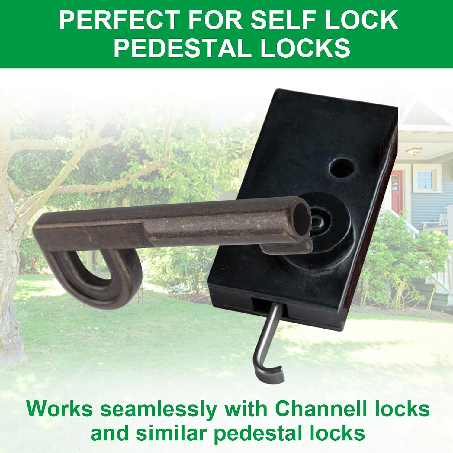 TTK-225,P Key for Jonard Tools Key for Self Lock Pedestal Lock,Tubular Impression Tool,Bronze