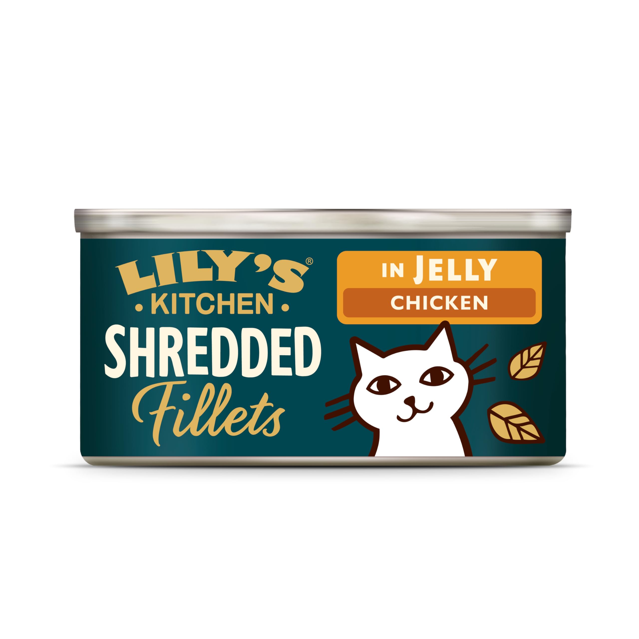 Lily’s Kitchen Aus Natürlichen Zutaten hergestellt Zerkleinerte Filets in Gelee mit Hühnchen Ausgewachsen Nassfutter für Katzen 70 g Dose
