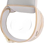 Bebamour Knit Baby Carrier Newborn to Toddler with Hip Seat Baby Carrier Front and Back Carry Carrier with Head Hood & 3 Pieces Teething Pads (White)
