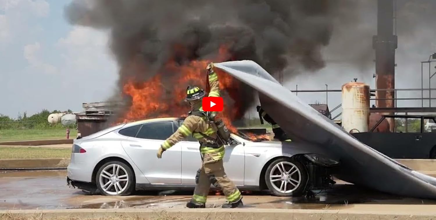 Car Fire Blanket to Contain Electric Vehicle Fires | Fire Cloak USA | EV Fire Blanket | Works on Hybrid, Gas, and Electric Vehicle Fires | Fire Suppression Tool