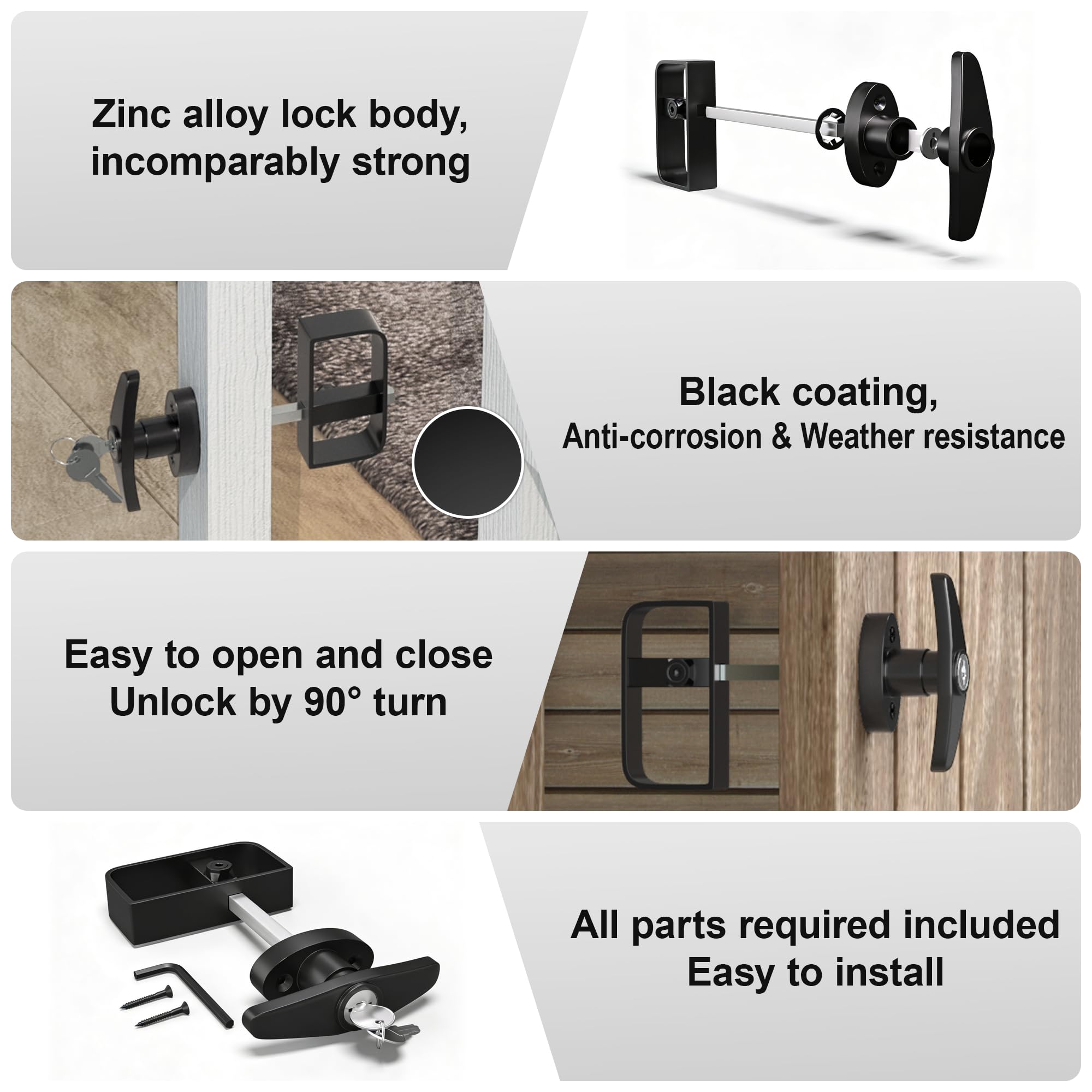 Secure Your Shed with SKYSEN Lock Latch -5