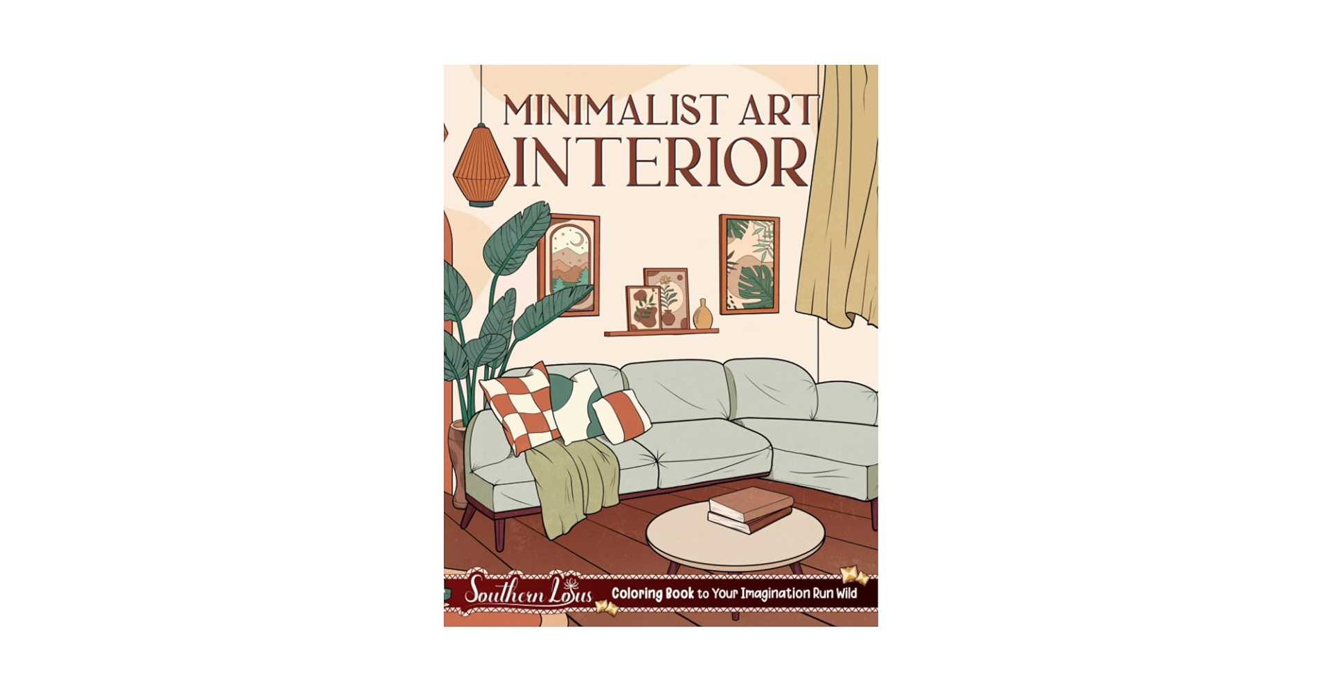 MINIMALIST Houses アートブック Amazon.com: Minimalist Art Interior: Coloring Book of
