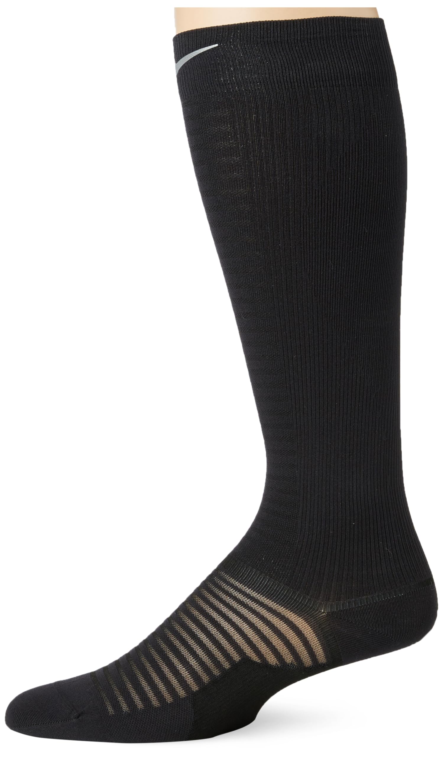 Nike Men's Spark Lightweight Over The Calf Compression Socks - Black/Reflect S - 14-16