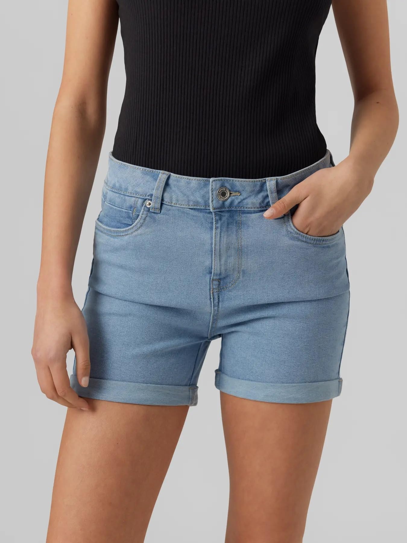 Vero Moda Vmluna Mr Fold Shorts Mix GA Noos Femme