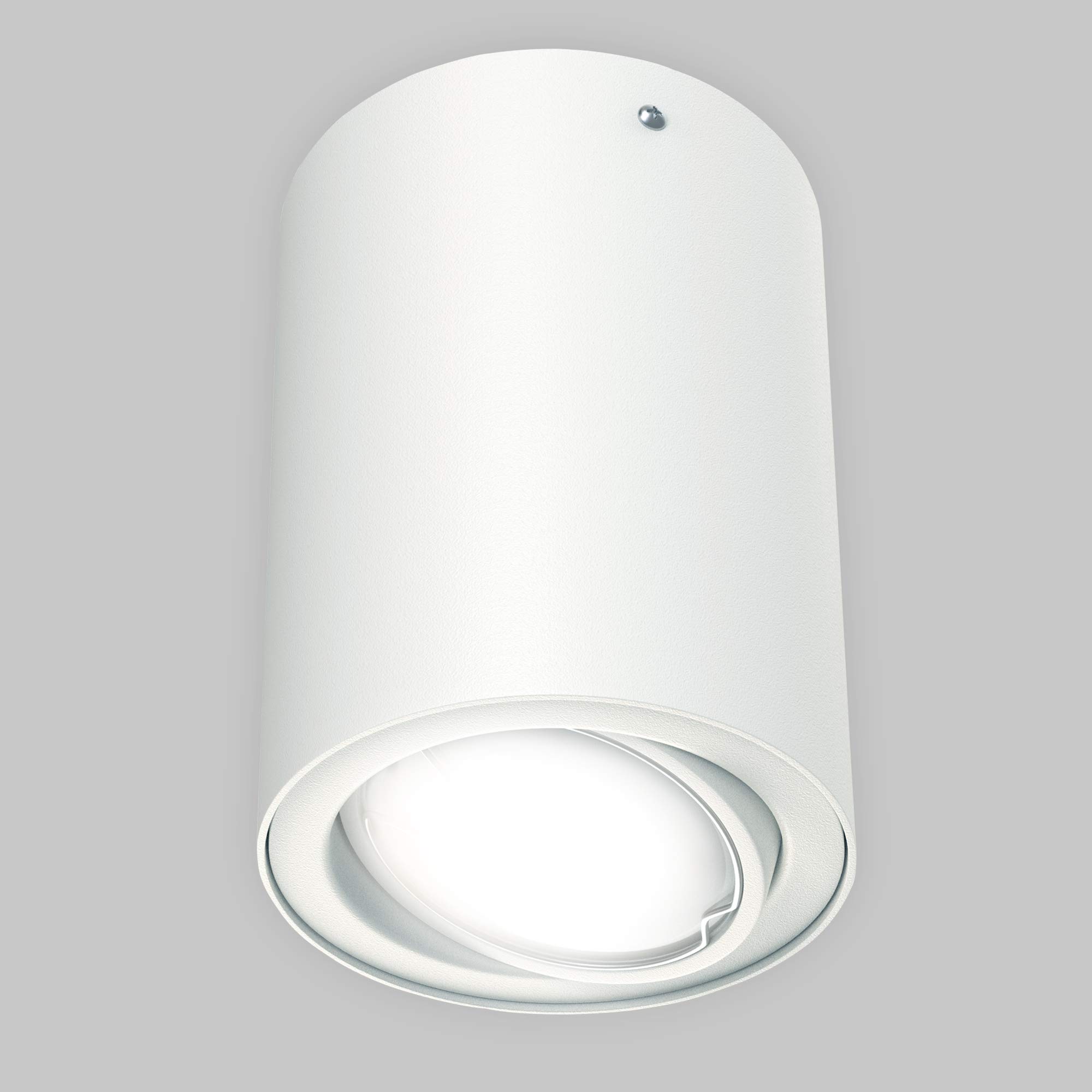 Briloner Leuchten LED Surface Mounted Ceiling Light GU10 Reflector Pivotable 400 Lumen 3, 000 Kelvin White Diameter 8 cm 5 W