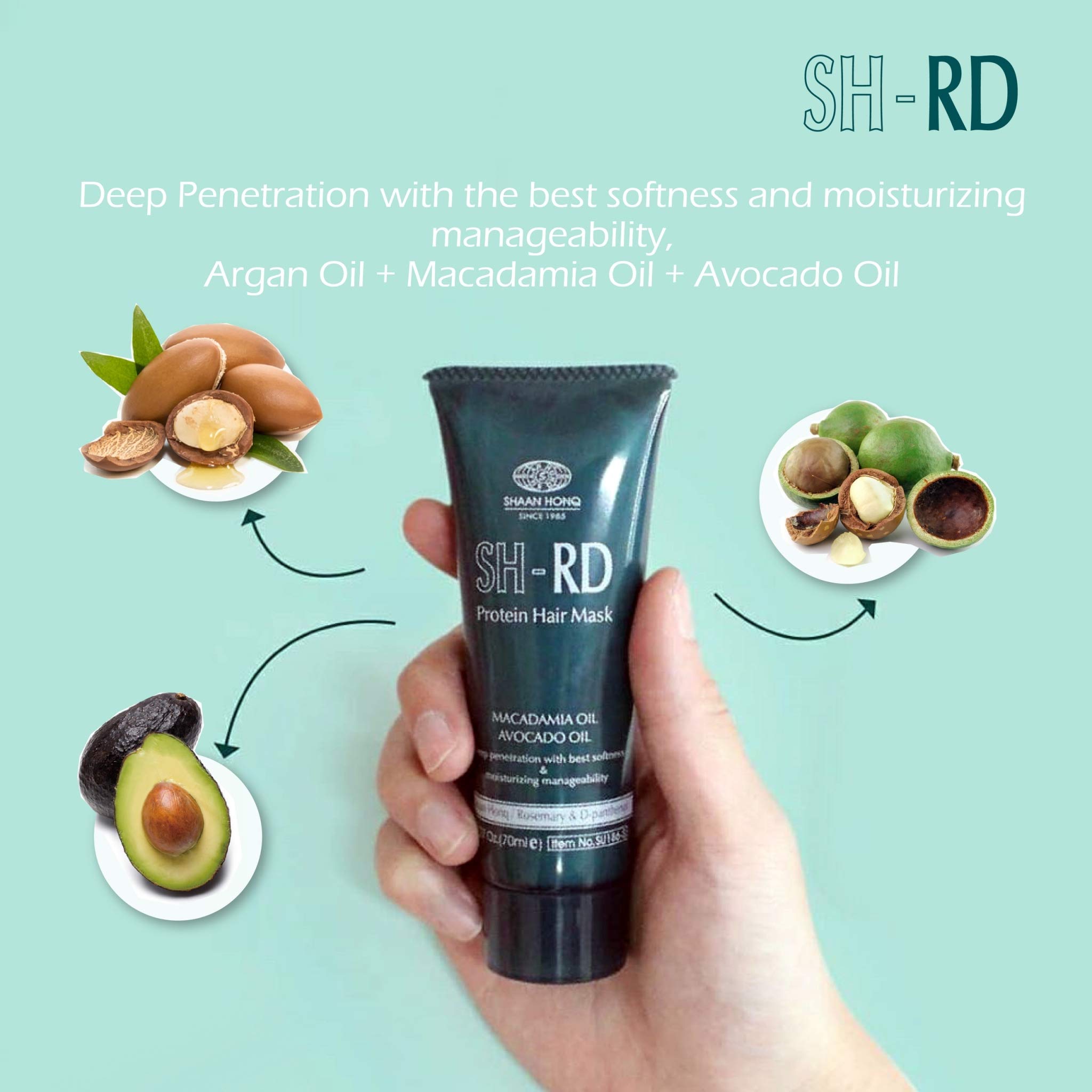 Amazon.com: SH-RD Protein Hair Mask (2.37oz/70ml) Macadamia Oil/Avocado  Oil/Shea Butter/Argan Oil. Deep Penetration with the best softness and  moisturizing manageability. : Beauty & Personal Care