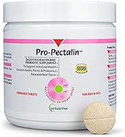 Vista 1 de Vetoquinol Pro-Pectalin Comprimidos masticables para perros y gatos, ayuda a aliviar la diarrea ocasional, alivio de la diarrea situacional