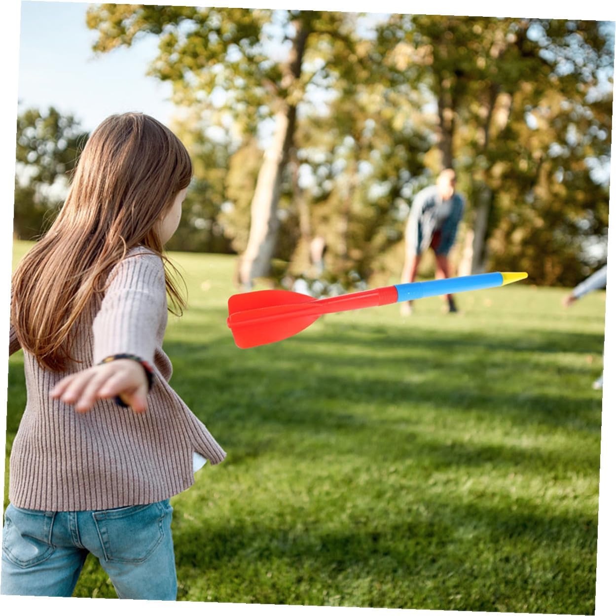 2Pcs Training Javelin Lightweight Safe Plastic Throwing Equipment for Athletics Practice Beginner-Friendly Sports Supply