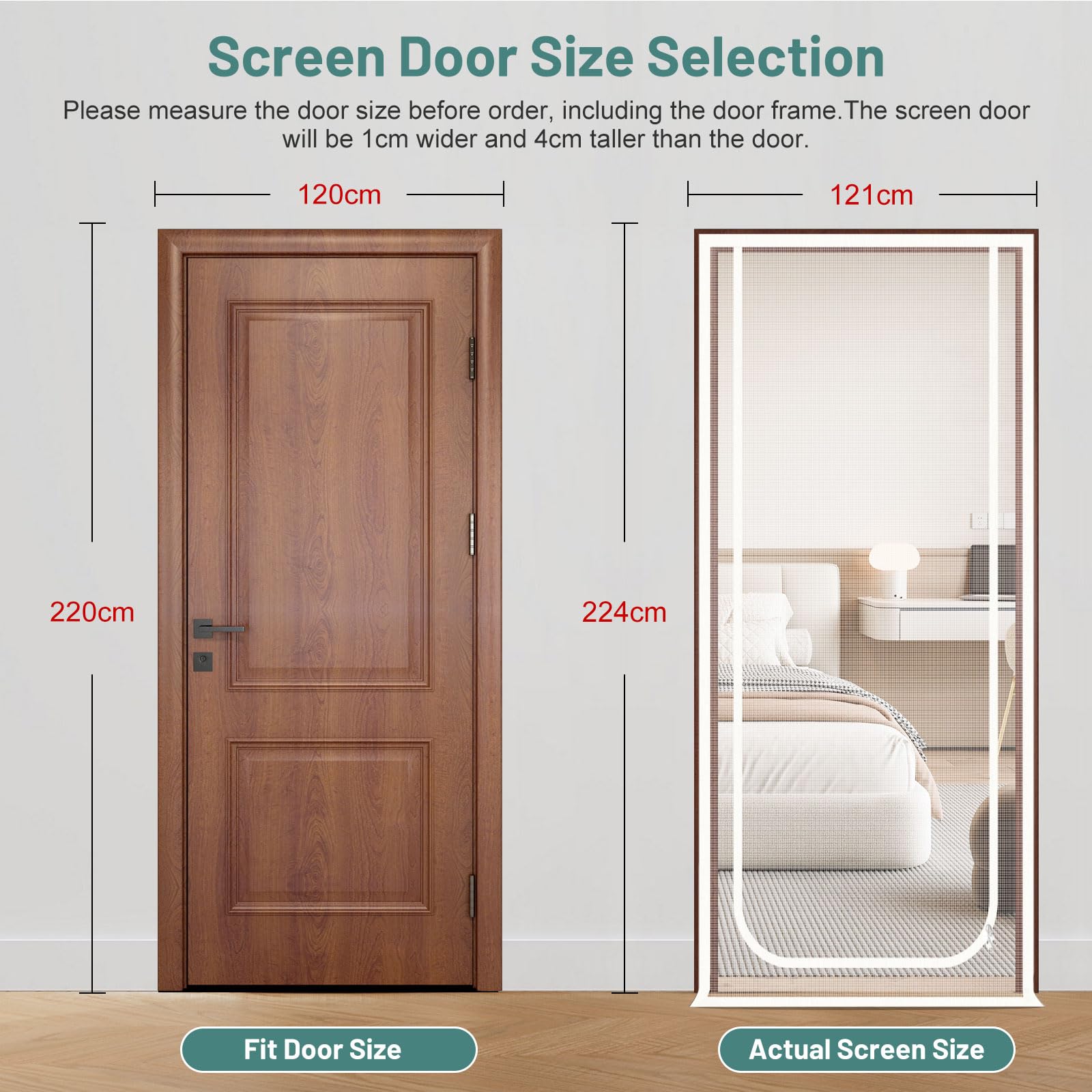 Earrck Cat Screen Door, Reinforced Mesh Screen Door for Introducing New Cats Keep Pets Indoor & Allow Fresh Air Flow - Image 2