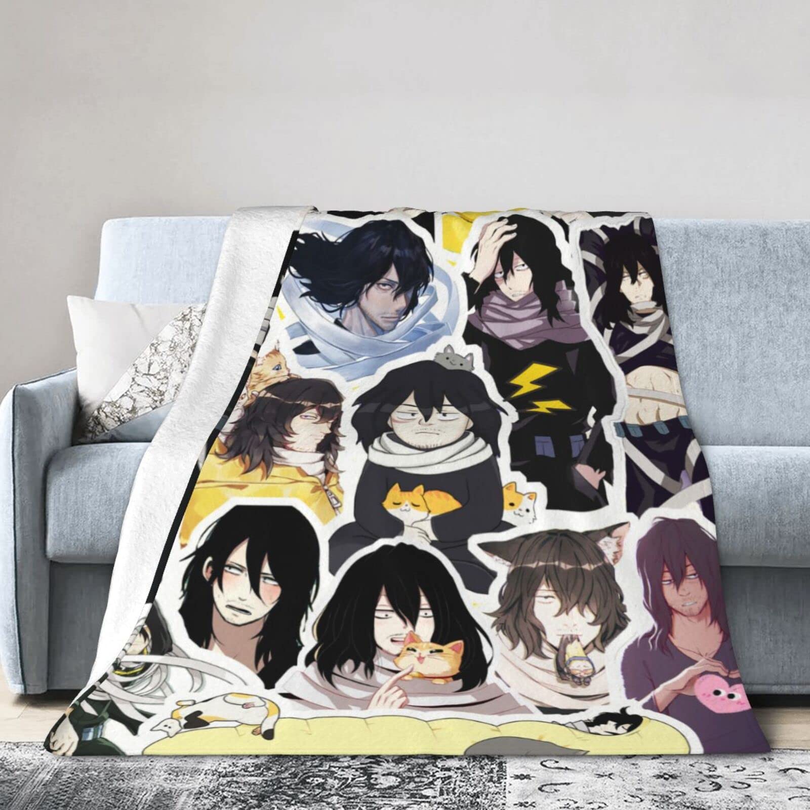 Aizawa Shota Flanellen Airconditioningdeken, warme deken, dekbed