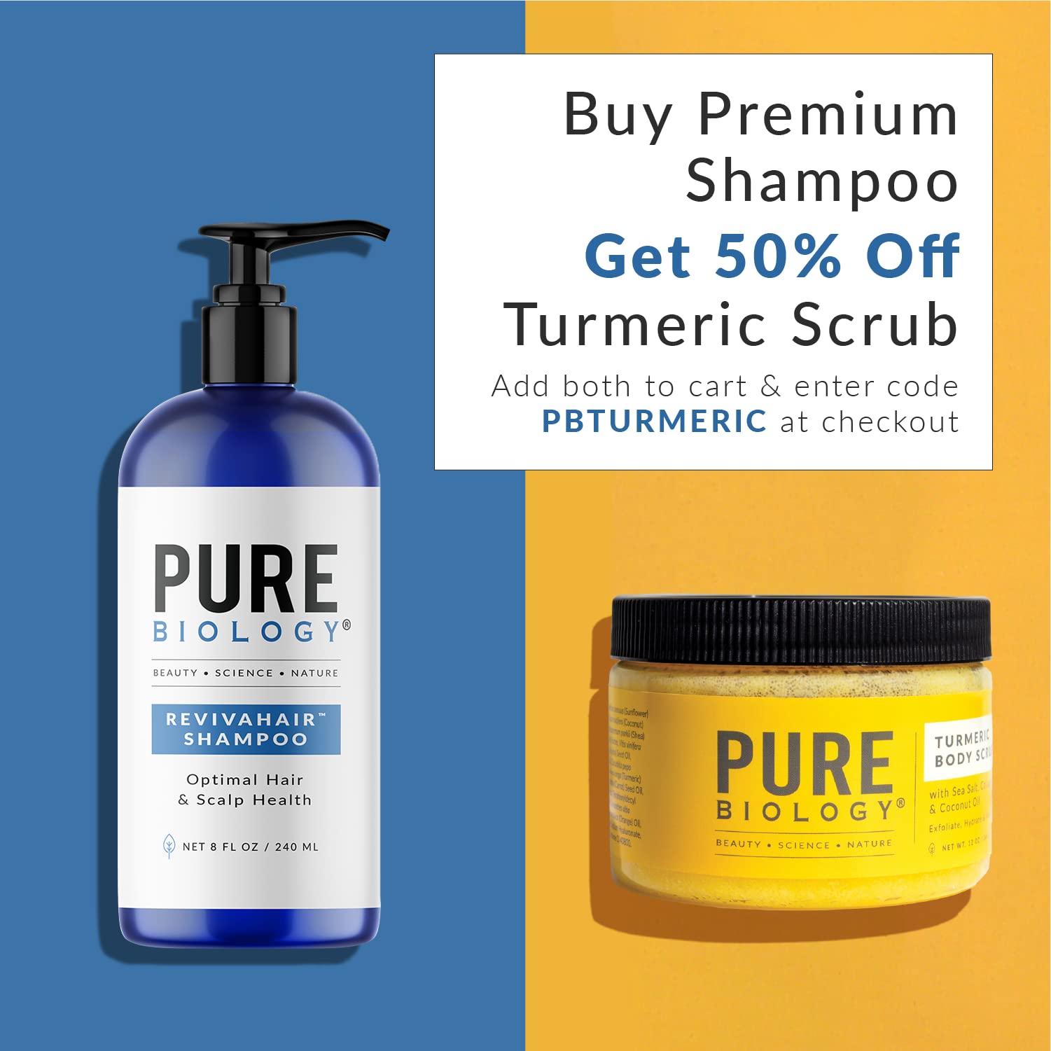 RevivaHair Biotin Shampoo for Men and Women Premium Volumizing