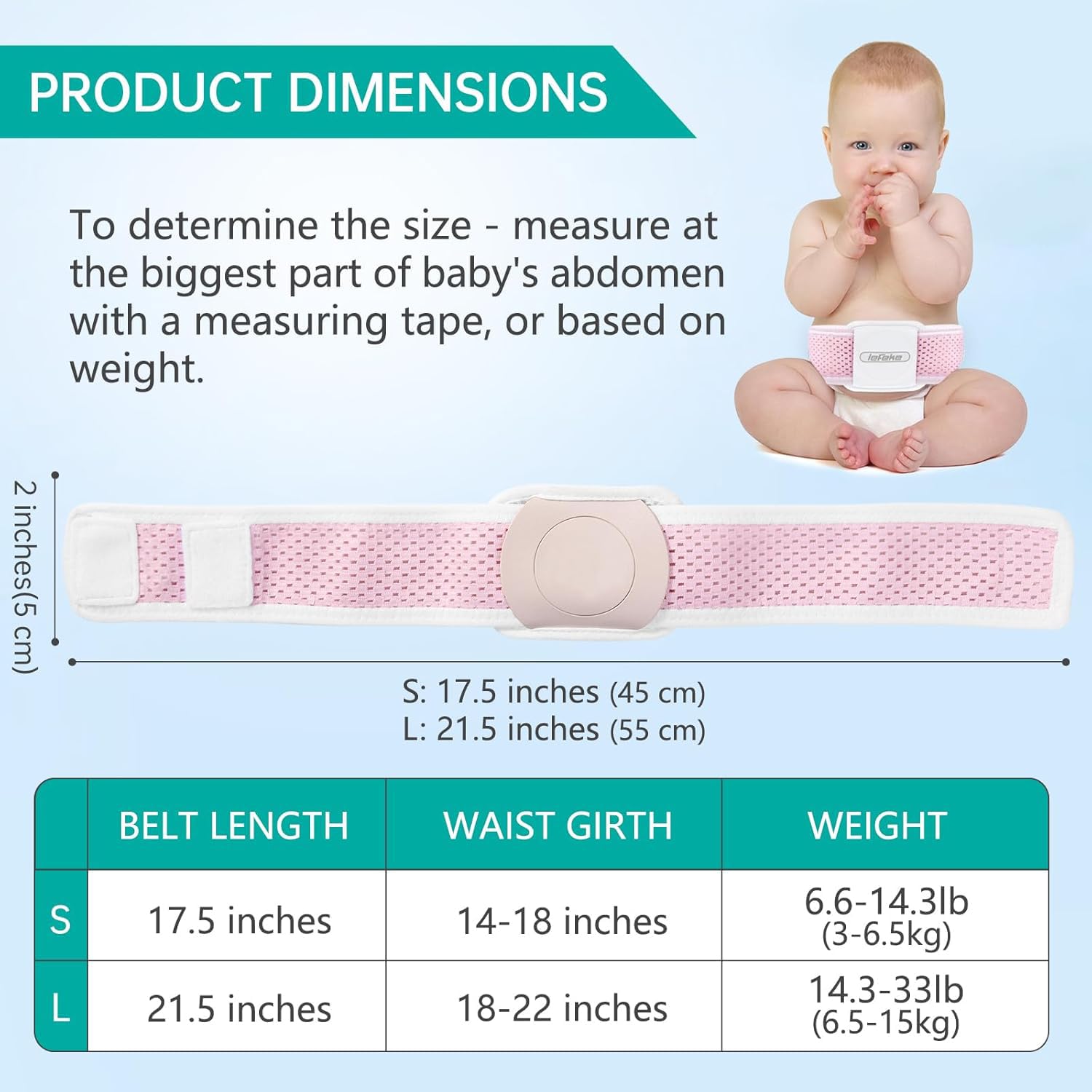 GRLEAYIE Newborn Adjustable Navel Band - Soft Belly Wrap For Infants - View #10