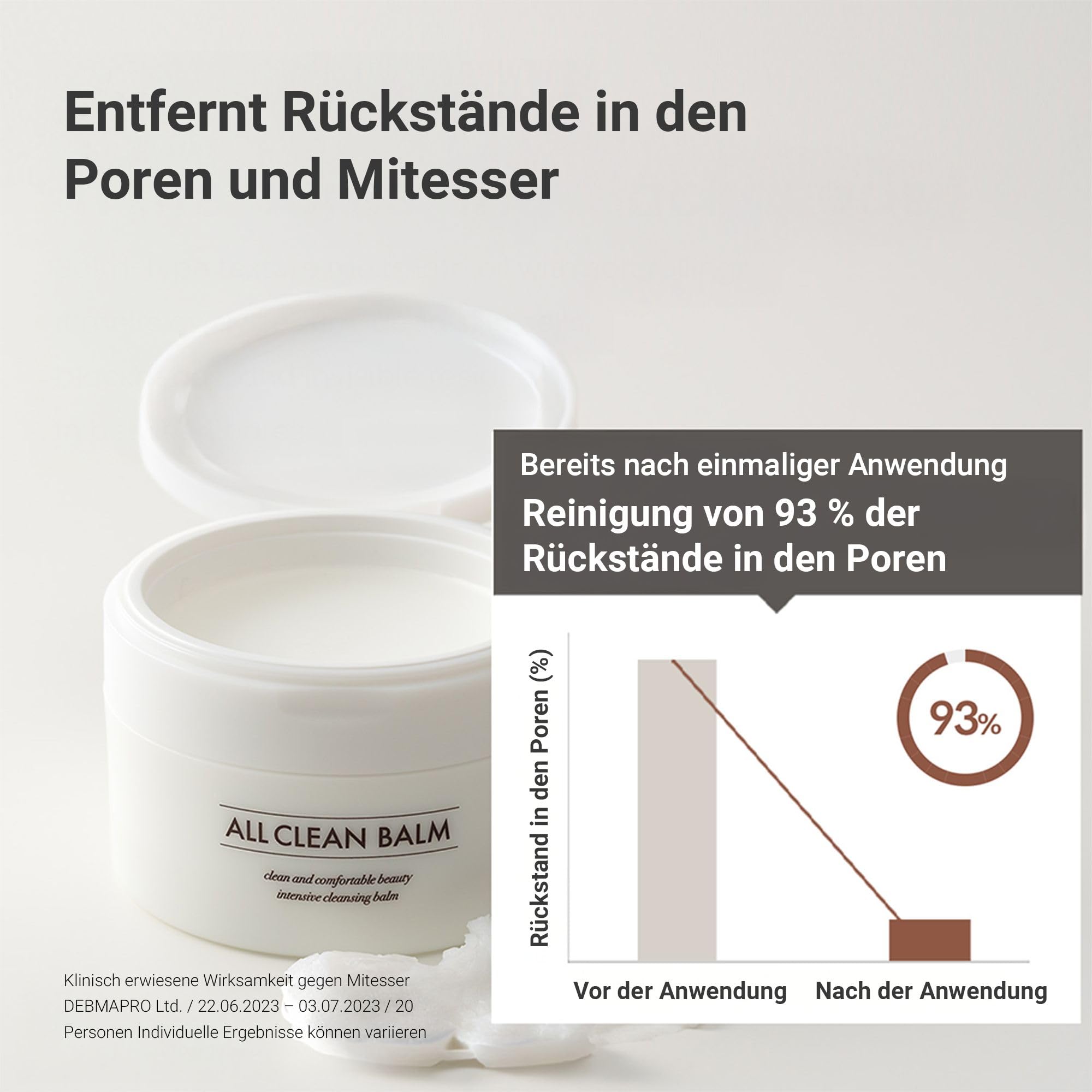 HEIMISH All Clean Balm - Reinigungsbalsam, Entferner für wasserfestes Make-up, Gesichtsreiniger, Ölbasierter Reiniger, Koreanische Hautpflege mit natürlichem Aromaöl, Vegan, 4.0 fl.oz/120ml